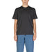 Plain black crew neck t-shirt from Gas Men T-Shirt collection for casual wear