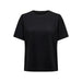 Plain black short-sleeved t-shirt - Only Women T-Shirt product image