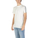 Plain white crew neck t-shirt from Calvin Klein Jeans for men, showcasing simplicity and style