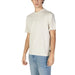 Plain white crew neck short sleeve t-shirt from Gas for men