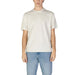 Plain white crew neck t-shirt paired with light blue jeans for Gas Men T-Shirt