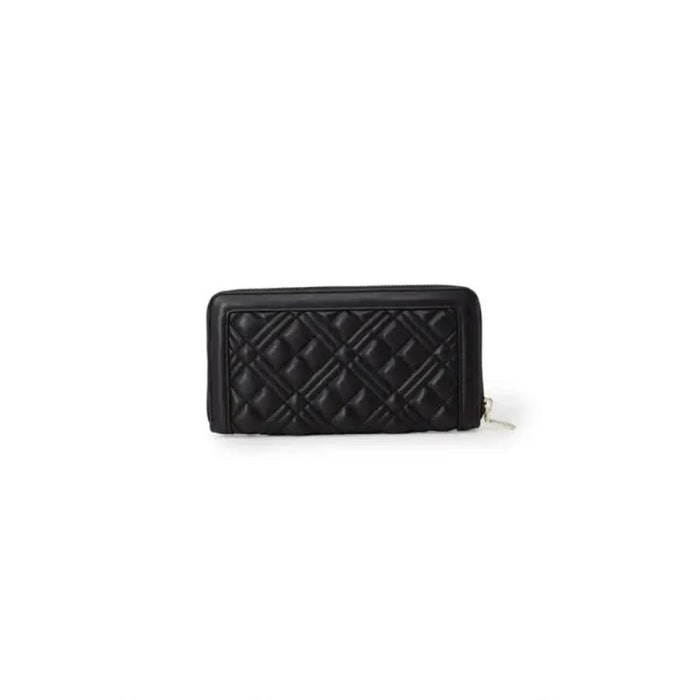 Love Moschino women’s quilted leather wallet showcasing urban city fashion