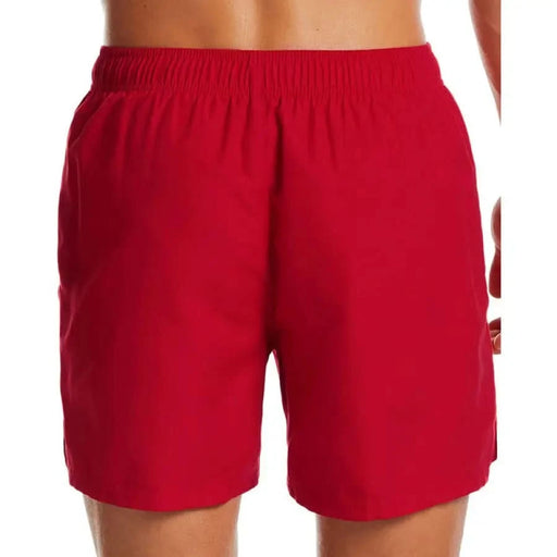 Nike Swim Men Swimwear red athletic shorts with elastic waistband