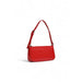 Red leather shoulder bag with single strap from Tommy Hilfiger Women Bag collection