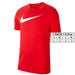 Red Nike T-shirt with white swoosh logo on chest from Nike Men T-Shirt collection