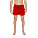 Ea7 Men Swimwear - Red swim shorts with drawstring waist and side stripe detail