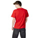 Man wearing a Red T-Shirt from Tommy Hilfiger Jeans Men’s Collection facing away