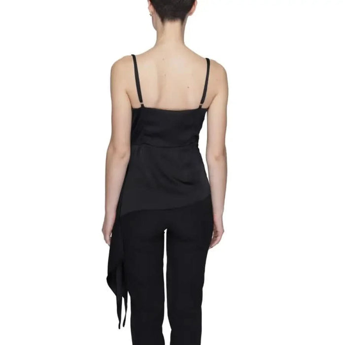 Urban style clothing - The Row black silk cami top featured in Silence Women Top