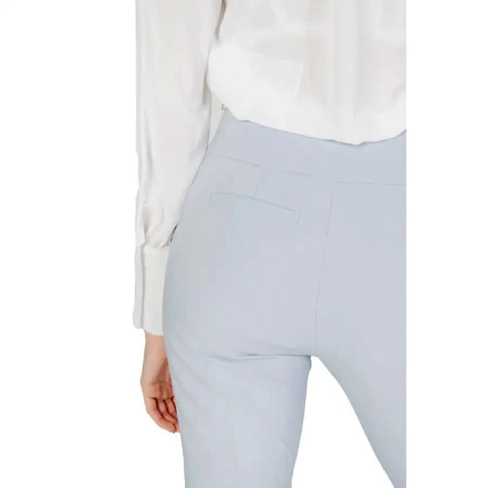 Sandro Ferrone - Woman wearing Sandro Ferrone silk blouse with Sandro Ferrone trousers