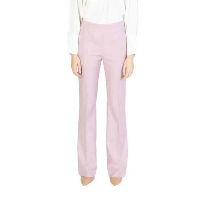 Sandro Ferrone women trousers in pink from the Row collection