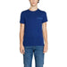 Royal blue short-sleeved crew neck t-shirt from Emporio Armani Underwear collection