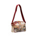 Shoulder bag with cityscape print and red strap from Y Not? Women Bag collection