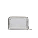 Calvin Klein Jeans silver metallic wallet with studded edges for women