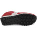 Sole of Saucony Men Sneakers featuring red and white design with black treaded bottom