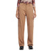 Tan straight-leg cargo pants with side pockets from Desigual for women