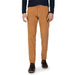 Tan corduroy pants Borghese Men Trousers with dark top and brown shoes