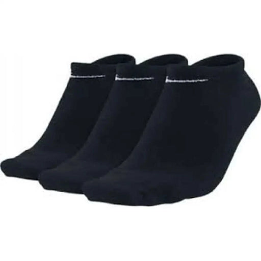 Black Nike ankle socks with white swoosh logos - Nike Men Underwear