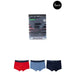 Emporio Armani men’s boxer briefs in red, light blue, and navy - stylish and comfortable