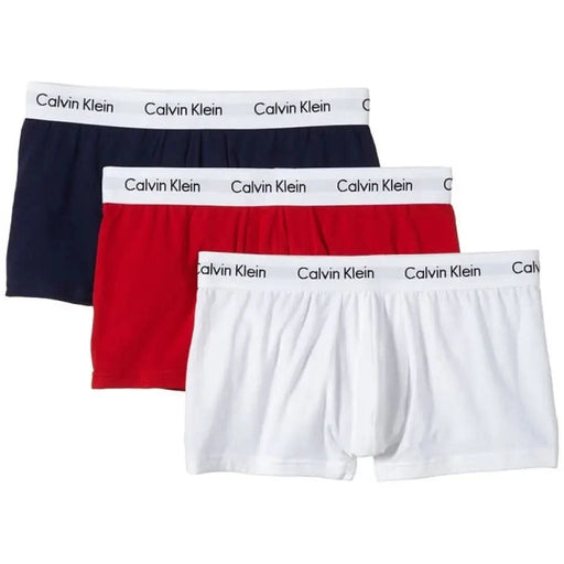 Calvin Klein Underwear: Men’s Boxer Briefs in Navy Blue, Red, and White Colors