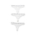 Calvin Klein Women Underwear: Three white thong panties by Calvin Klein