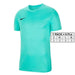 Turquoise Nike men t-shirt featuring a small black Nike logo on the chest