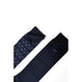 Two pairs of dark blue Emporio Armani Underwear socks featuring unique patterns