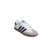 Adidas Women Sneakers: White Adidas Samba with black stripes and gum sole