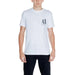 White Armani Exchange (A|X) Men’s T-Shirt with small logo on the chest, stylish and modern