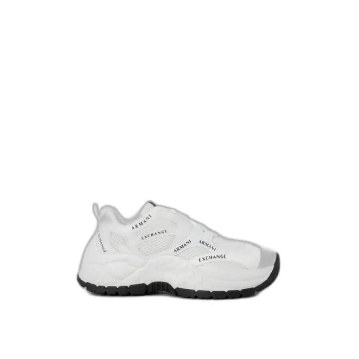 White Armani Exchange sneaker with chunky black sole - Armani Exchange Women Sneakers