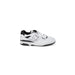 White New Balance Men Sneakers featuring black accents for a stylish look