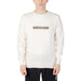 White Emporio Armani sweatshirt with logo across the chest available in Emporio Armani Men Sweatshirts