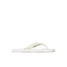 White Calvin Klein flip-flop sandal featuring logo on the strap for men