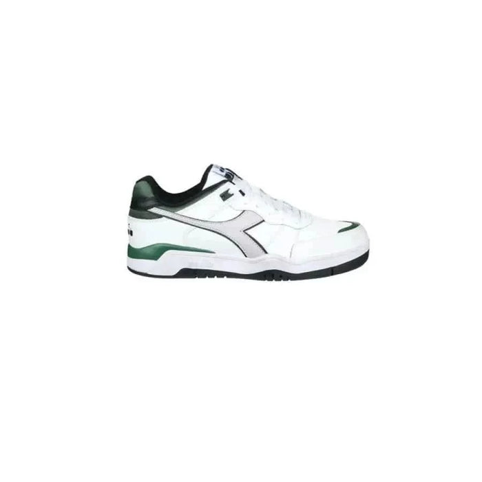 Diadora Men Sneakers - white and green shoe with black sole for fall winter product