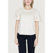 Jacqueline De Yong urban style clothing white top with lace sleeves for women