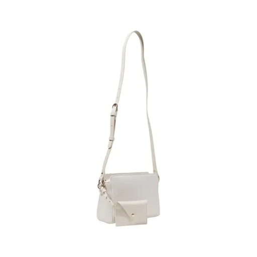 White leather crossbody bag with adjustable strap and pouch by Liu Jo