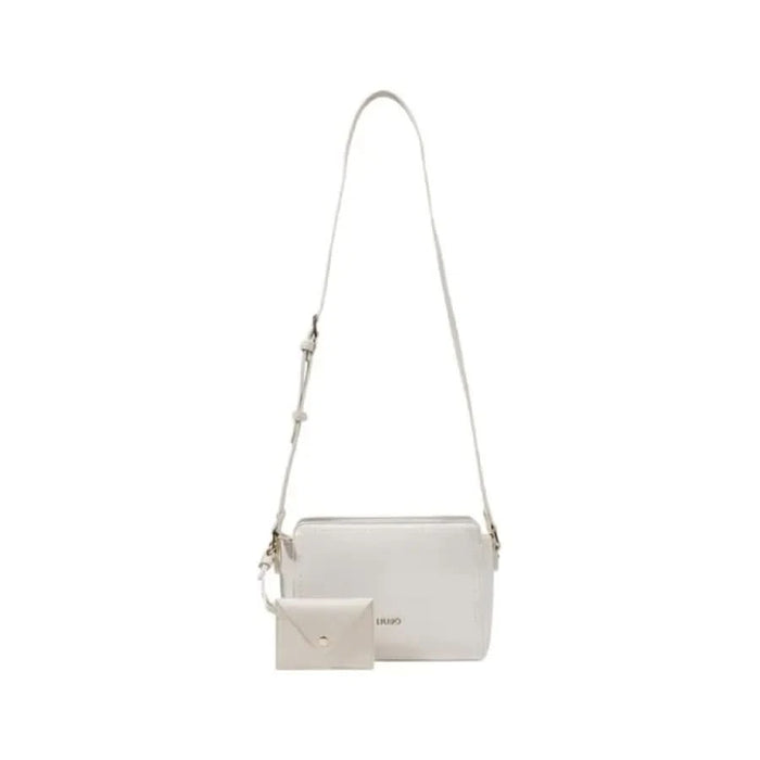 White leather crossbody bag with adjustable strap from Liu Jo’s women’s collection