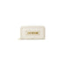 White leather wallet with gold Love Moschino branding for women