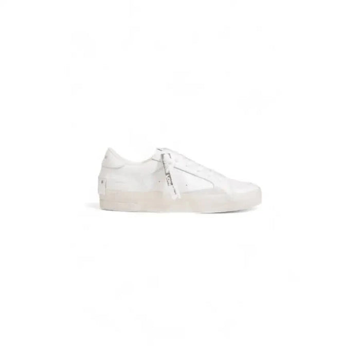 Crime London Women Sneakers - White Low-Top with Textured Sole