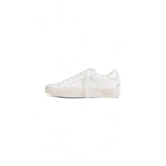 Crime London Women Sneakers: White low-top sneaker with textured sole