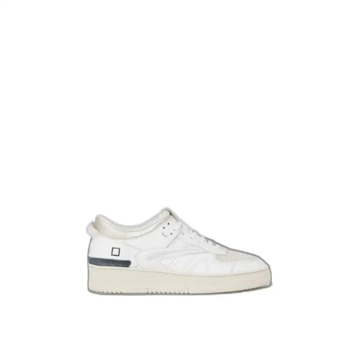 White low-top sneaker with thick sole, minimal design from D.a.t.e. Women Sneakers