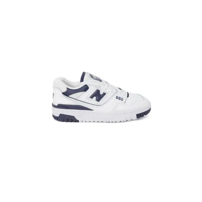 White and navy blue New Balance 550 sneaker in New Balance Women Sneakers collection