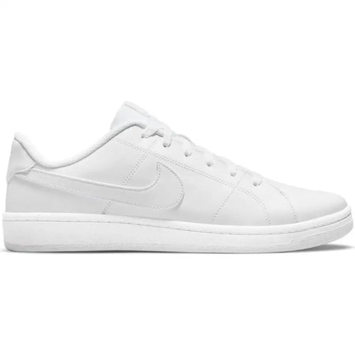 White Nike low-top sneaker with lace-up closure from Nike Men Sneakers collection