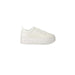 Calvin Klein Jeans Women’s White Platform Sneaker with Thick Sole and Lace-Up Design