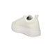 White platform sneaker with thick sole and low-top design, Calvin Klein Jeans Women Sneakers