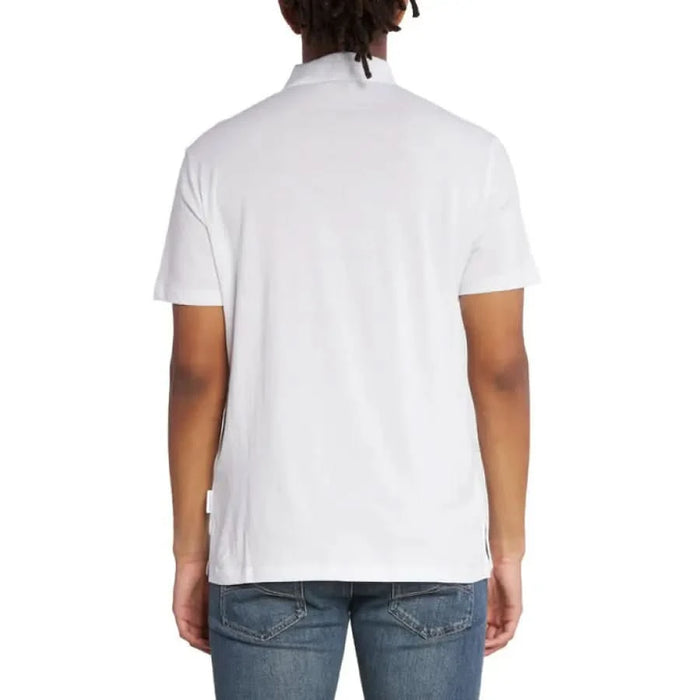 Back view of a White Polo Shirt from Armani Exchange Men’s collection