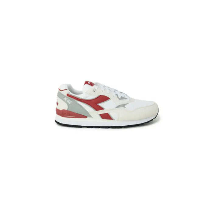 White and red athletic sneaker with retro design from Diadora Men Sneakers collection