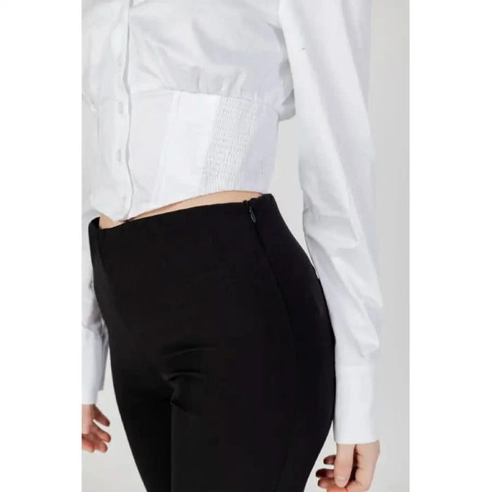 Sandro Ferrone classic white long sleeve shirt, button front detail