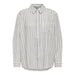 Only Women Blouse - Urban Style White Shirt with Striped Pattern Clothing