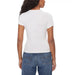 Tommy Hilfiger Women’s White Short-Sleeved T-Shirt, Dark Hair, Blue Jeans