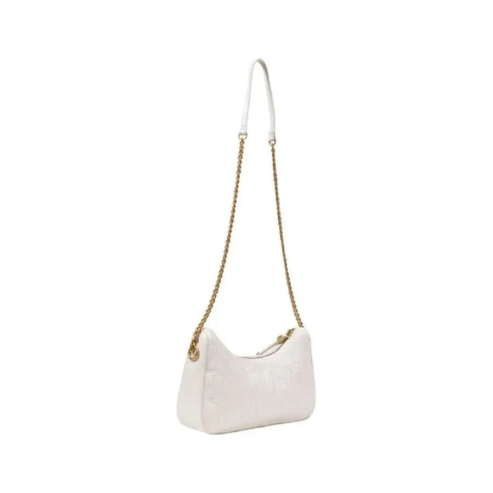 White shoulder bag with gold chain strap from Liu Jo Women Bag collection